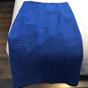 Royal blue express pencil skirt